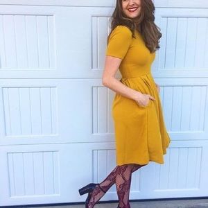 Amelia dress - mustard